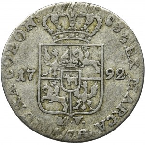 Poniatowski, 1 Zloty 1792 MV - NGC MS61