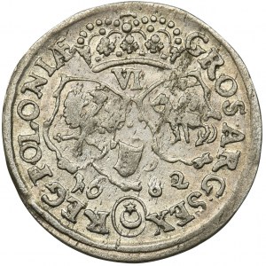 Jan III Sobieski, Szóstak Bydgoszcz 1682 TLB - herb Leliwa, kokardy