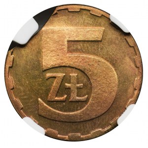 DESTRUKT, 5 złotych 1984 - NGC MS64