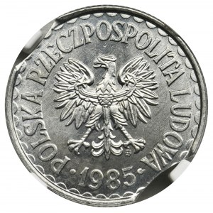 DESTRUKT, 1 złoty 1985 - NGC MS64