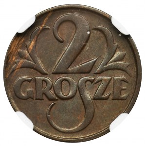 2 grosze 1927 - NGC MS62 BN