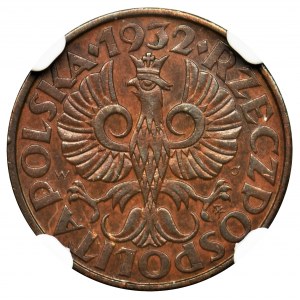 2 grosze 1932 - NGC AU58 BN