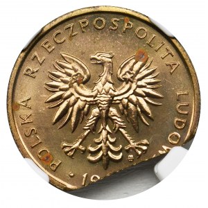 DESTRUKT, 5 złotych (1986-1988) - NGC MS62