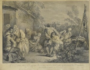 Pierre Louis DE SURUGUE (1710-1772) ? - rytował, według Jean-Baptiste PATER (1695-1736)