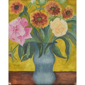 Leonard PĘKALSKI (1896-1944), Kwiaty w wazonie, 1937