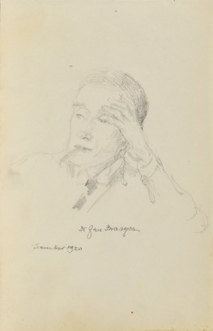 Józef Pieniążek (1888-1953), Portret mężczyzny, 1920