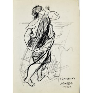 Kazimierz Podsadecki (1904-1970), Postać krocząca wg obrazu Tycjana „Bachus i Ariadna”, 1964