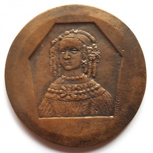 Medal odlewany autorstwa Krzyszowskiego z 1975 roku, poświęcony 30-leciu powstania Muzeum w Międzyrzeczu.