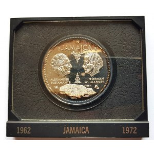 Jamajka 10 dolarów 1972 , 10 rocznica niepodległości