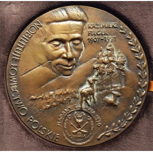 WOJCIESZEK MEDAL NOBILITUJE ŁOWIECTWO POLSKIE KAZIMIERZ FLEGER 1907-1991