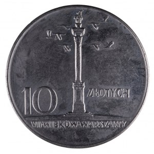 PRL, 10 złotych 1966, MAŁA KOLUMNA.