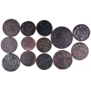 Austria, Luksemburg, zestaw 13 monet.