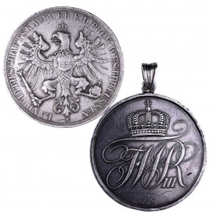 Niemcy, Prusy, zestaw medali srebrnych XIX wiek ( 2 szt )