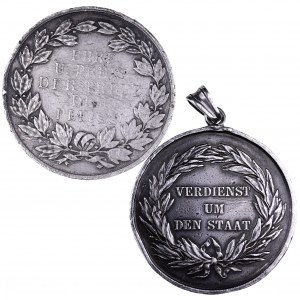 Niemcy, Prusy, zestaw medali srebrnych XIX wiek ( 2 szt )