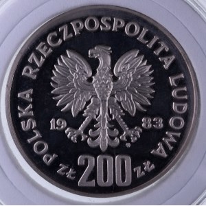 PRL 1944-1989, 200 złotych 1983, Jan III Sobieski