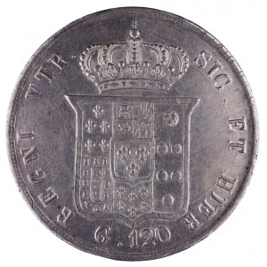 Włochy, Królestwo Obojga Sycylii, Ferdynand II. 120 grani 1857.