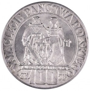 PRL 1944-1989, 100 złotych 1966, 1000 LAT.