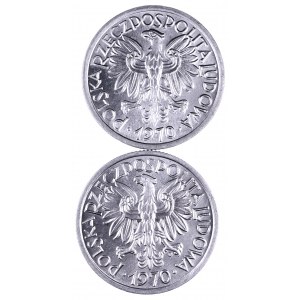 PRL 1944-1989, zestaw 2 monet 2 złotowych 1970. Różne 0.
