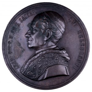 Leon XIII 1878-1903, medal patriotyczny - Semper Polonia Fidelis