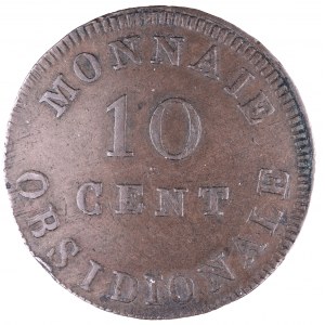Francja, Belgia, Antwerpia, 10 cent 1814.