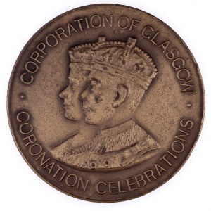 Anglia, Jerzy VI i Elżbieta, medal koronacyjny 12 maj 1937