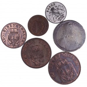Niemcy, zestaw 6 monet.