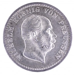 Niemcy, Prusy, Wilhelm I 1861-1888, 2 1/2 srebrnego grosza 1872 B.