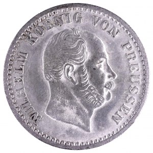 Niemcy, Prusy, Wilhelm I 1861-1888, 2 1/2 srebrnego grosza 1871 B.
