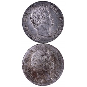 Niemcy, Bawaria, zestaw dwóch monet 1 kreuzer 1829,1835.