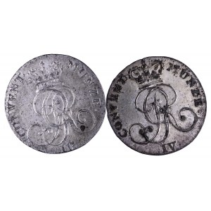Niemcy, Hanower, zestaw dwóch monet 4 pfenninge 1826,1828.