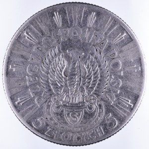 Polska, II Rzeczpospolita, 5 złotych 1934, Józef Piłsudski, Orzeł Strzelecki