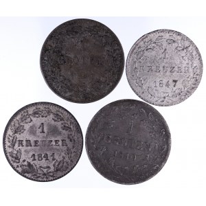 Niemcy, Brema, Hesja, zestaw czterech monet.