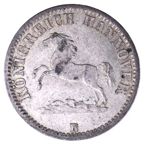 Niemcy, Hanower, 1/2 grosza 1861.