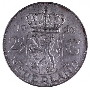 Holandia, 2 1/2 guldena 1966 r. Juliana
