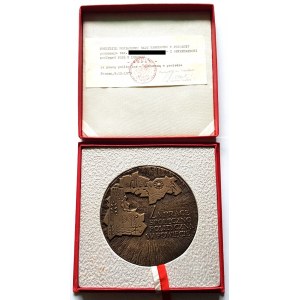 MEDAL ZA PRACĘ SPOŁECZNO POLITYCZNĄ W POWIECIE I SEKRETARZOWI KOMITETU PZPR W LUBONIU, POZNAŃ 1973