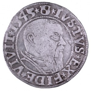 Prusy Książęce, Albert Hohenzollern 1525-1568, grosz 1543, Królewiec