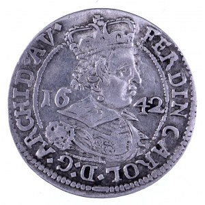 Austria, Ferdynand Karol 1632 - 1662, 3 krajcary 1642, Hall.