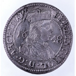 Austria, Ferdynand Karol 1632 - 1662, 3 krajcary 1648, Hall.