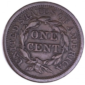 Stany Zjednoczone Ameryki (USA), 1 cent 1845, typ Young Head