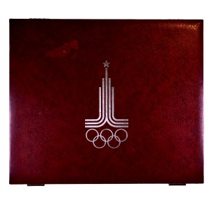 Rosja - ZSRR, Olimpiada w Moskwie 1980, duży zestaw okolicznościowy w srebrze