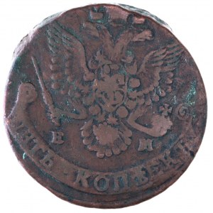 Rosja, Katarzyna II 1762-1796, 5 kopiejek 1781 EM, Jekaterinburg