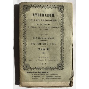 ATHENAEUM WILNO 1851 r. tom V