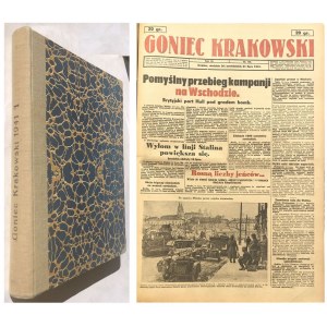 GONIEC KRAKOWSKI 1941 WOJNA PÓŁROCZNIK B. ŁADNY EGZ.