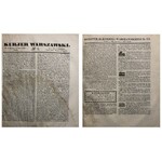 KURIER WARSZAWSKI Rok 1842 KOMPLET, ŁADNY EGZ.