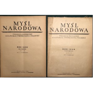 MYŚL NARODOWA ROCZNIK 1938