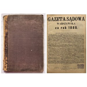 GAZETA SĄDOWA WARSZAWSKA ZA ROK 1880