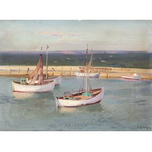Teodor Ziomek (1874-1937), Bateaux dans le port