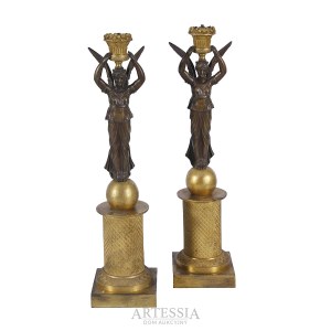 Pair of candlesticks, Western Europe, 19th/20th century.