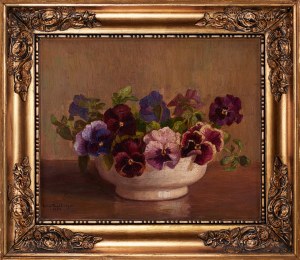 Ella Nicoline Thalbitzer (1883-1952), Kwiaty w donicy, 1925