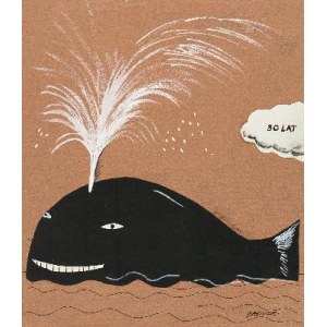 Hanna Bakuła (ur. 1950 r.), Projekt kartki urodzinowej-Wieloryb